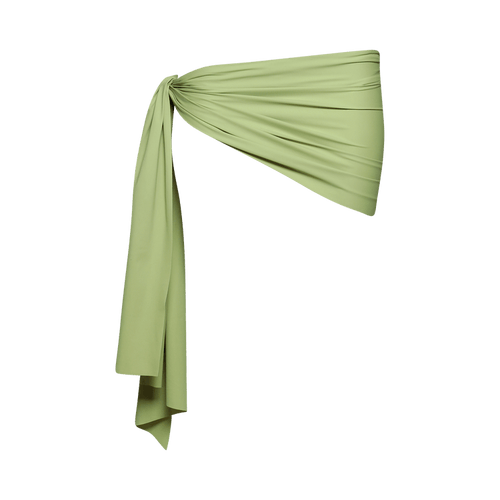Christopher Esber Pareo Wrap Lycra Skirt "Fresh Lime"