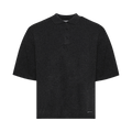 Alexander Wang Polo W/ Knit Logo Label "Charcoal"