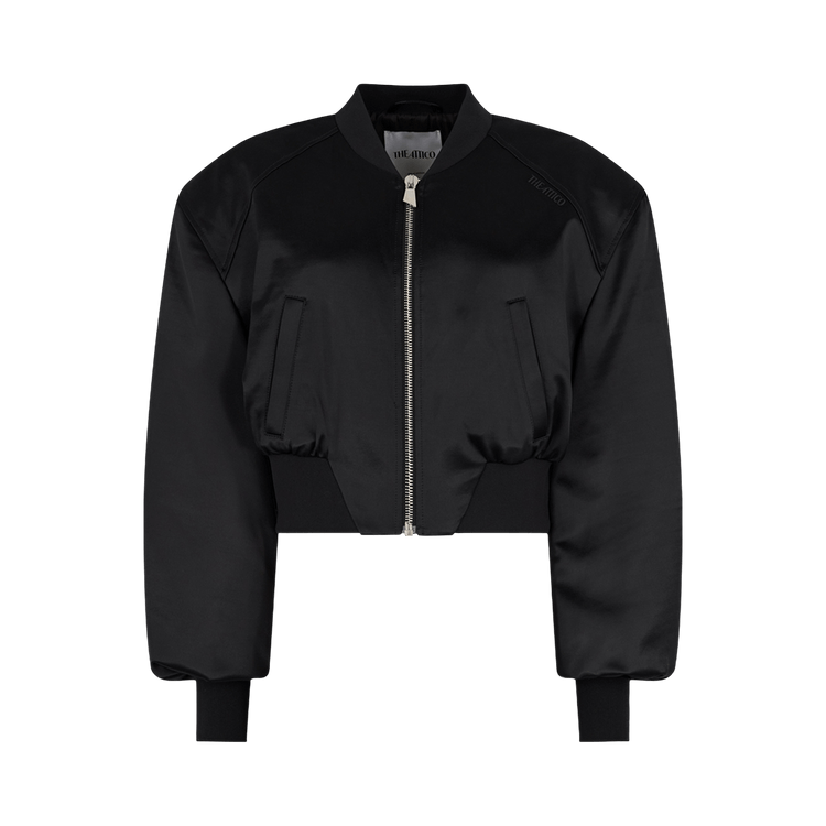 Attico Bomber Shiny Satin "Black"