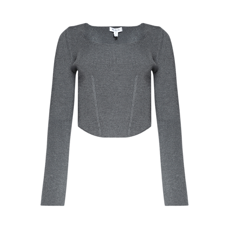 Alaïa Corset Top "Gris Chine"