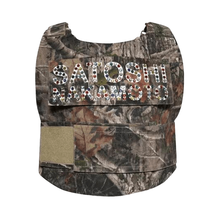 Satoshi Nakamoto Studded Bulletproof Vest "Camo"