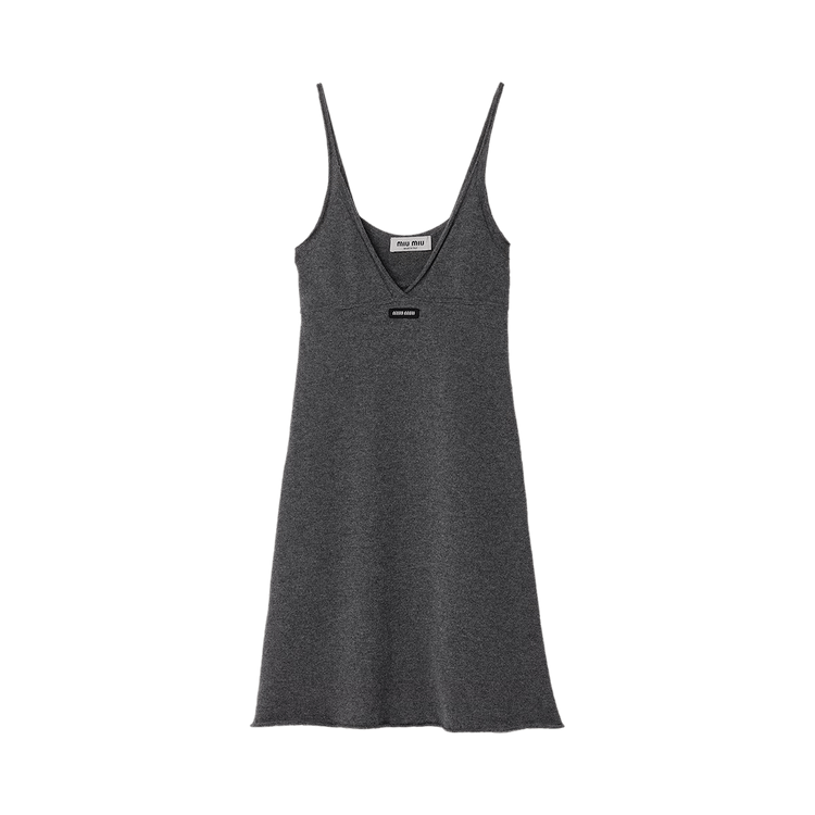 Miu Miu Cashmere Tank Dress "Slate Grey"