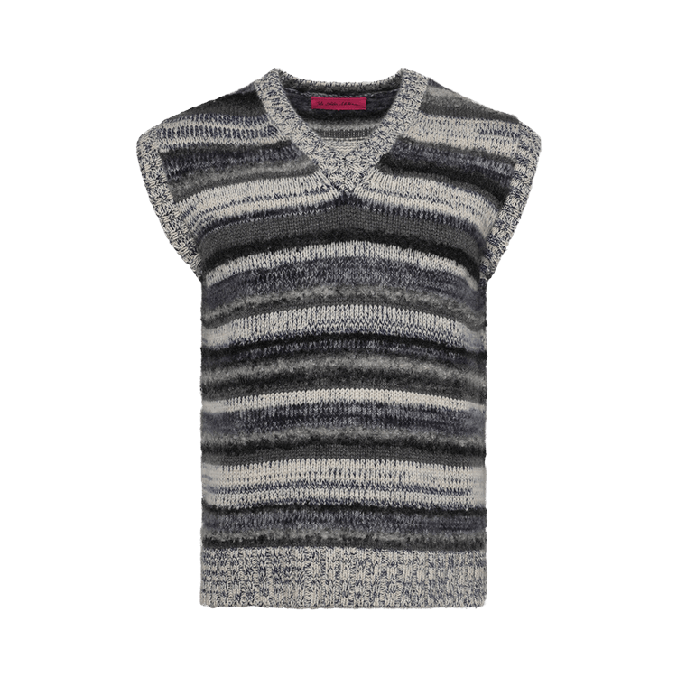 The Elder Statesman Boucle Mix Stripe Vest "Multicolor"