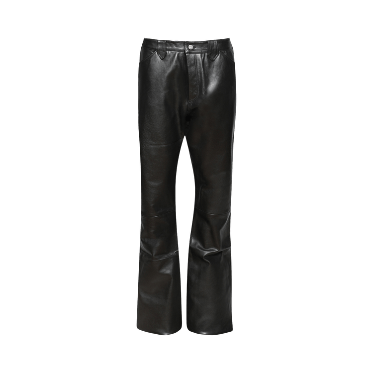 Enfants Riches Déprimés Pilot Leather Flare Jeans "Black"