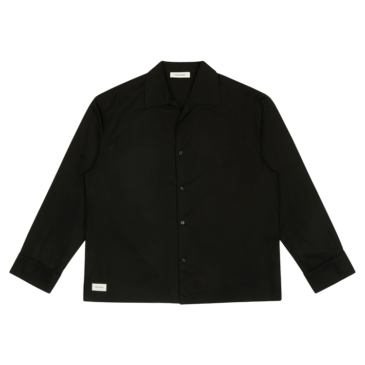 Entire Studios Long-Sleeve Pajama Shirt "Black"