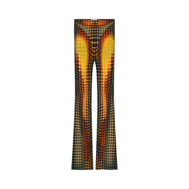 Jean Paul Gaultier Re-Edition Flare Trousers "Orange/Blue/Brown"