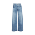 Alexander Wang Surge Low Rise Wide Leg Jean "Vintage Marbled Blue"