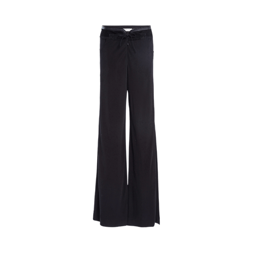 Christopher Esber Yvette Leather Belted Jersey Trouser "Black"