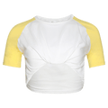 Christopher Esber Tucked Ringer Jersey Tee "Zest/White"
