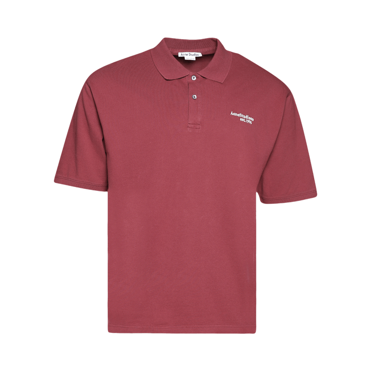 Acne Studios Polo "Ace Maroon Red"