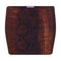 Jean Paul Gaultier Cotton Ribbed Mini Skirt Printed "Python" "Brown/Black"