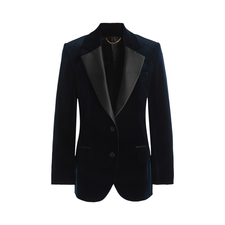 Victoria Beckham Single Breasted Tailored Jacket "Midnight"