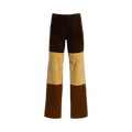Christopher Esber Spliced Suede Denim Jean "Multicolor/Indigo"
