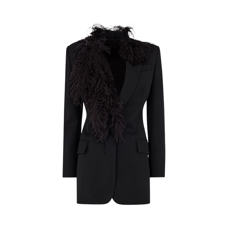 Attico Jacket Wool Gabardine "Black"