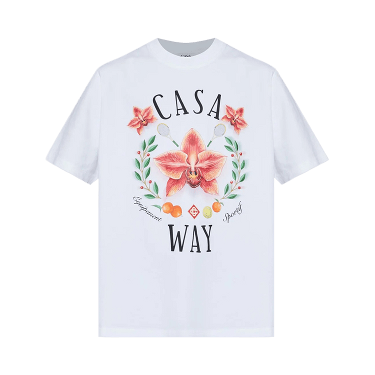 Casablanca Casa Way Orchid Classic T-Shirt "White"