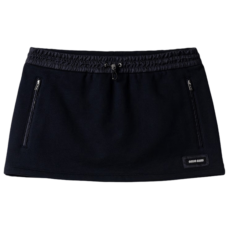 Miu Miu Felpa Nylon Skirt "Bleu"