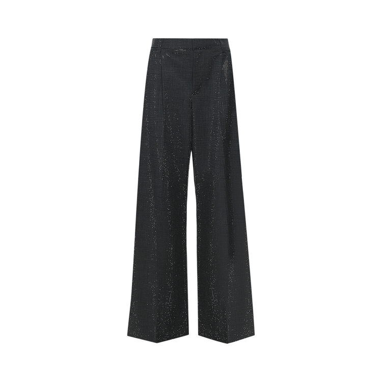 Alexander Wang Mid-Rise Tailored Pant W/ Allover Hotfix "Grey"