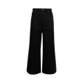 Alexander Wang Surge Low Rise Wide Leg Jean With Partial Coating "Faded Black"