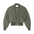 Entire Studios Cropped Broad Bomber "Khaki"