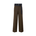 Sacai Suiting x Denim Pants "Brown/Indigo"