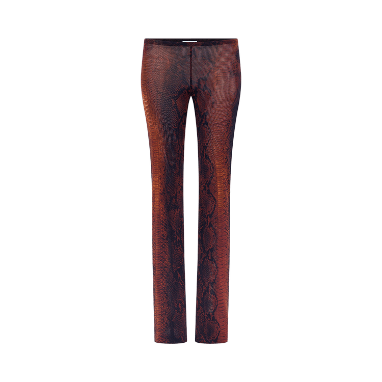 Jean Paul Gaultier Mesh Trouser Printed "Python" "Brown/Black"