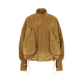 Attico Bomber Suede Leather "Sand"
