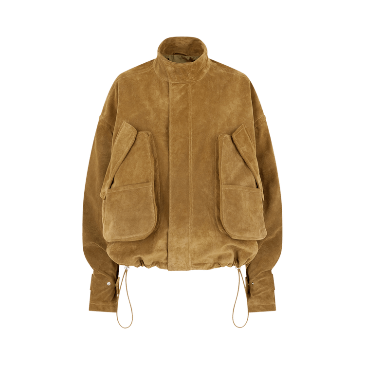 Attico Bomber Suede Leather "Sand"