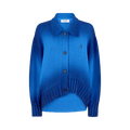 Attico Cardigan Sprayed Wool Cashmere "Cerulean"
