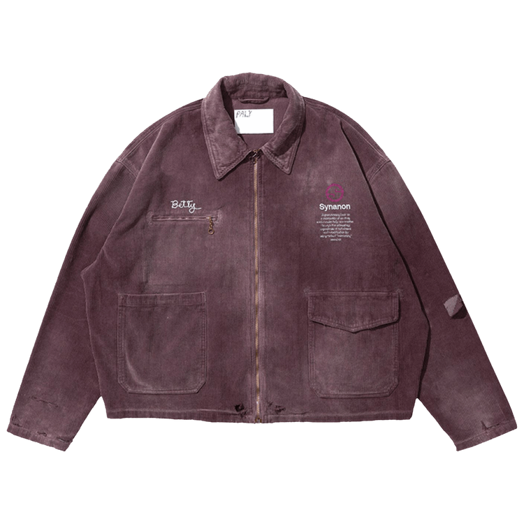 Paly Hollywood Synanon Cord Work Jacket "Burgundy"