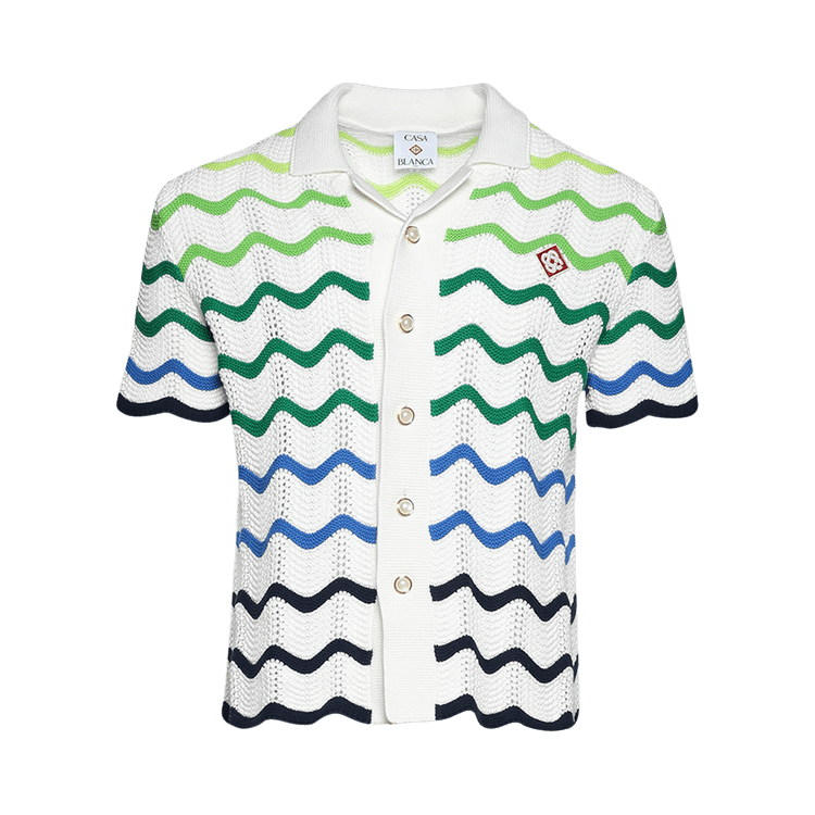 Casablanca Wave Knit Shirt "Multicolor"
