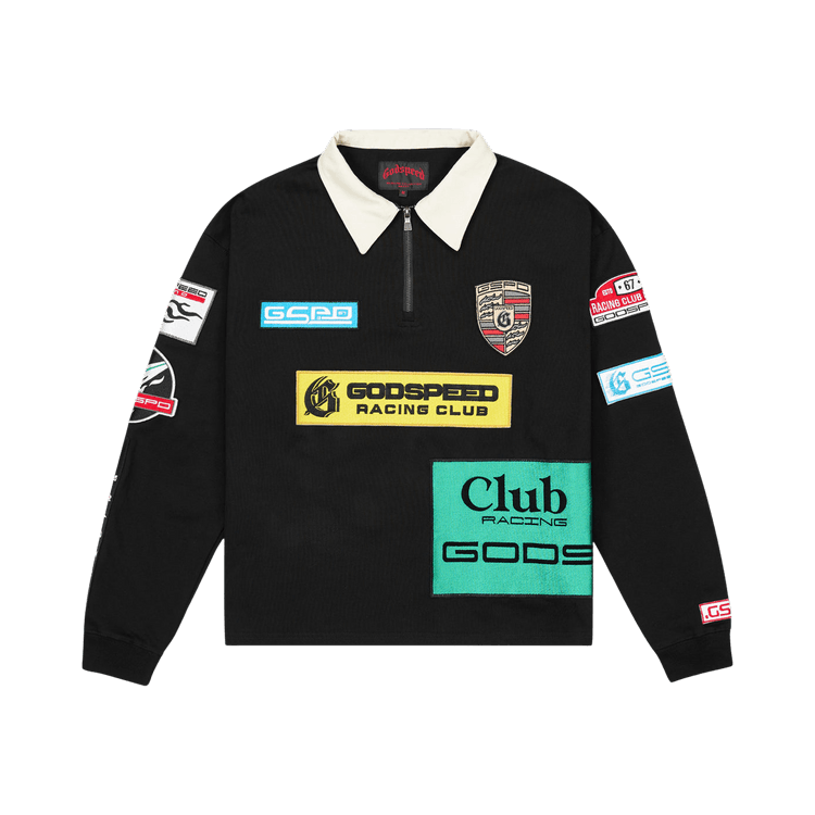 Godspeed GRC Quarter Zip Polo "Black"