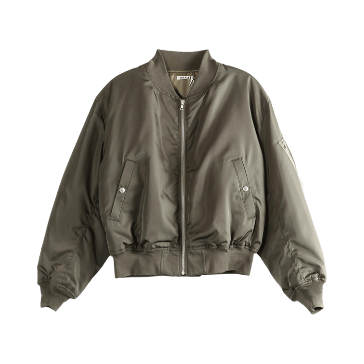 Auralee High Density Silk Twill Flight Blouson "Dark Olive"
