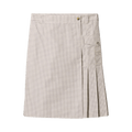 Miu Miu Check Tech Skirt "Sabbia"