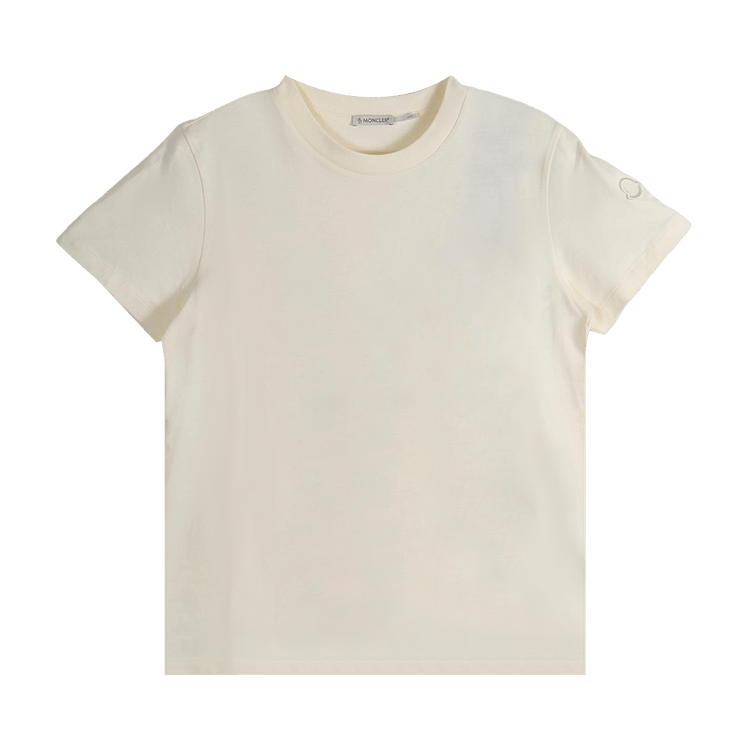 Moncler Puro Cotton Short-Sleeve T-Shirt "Silk White"