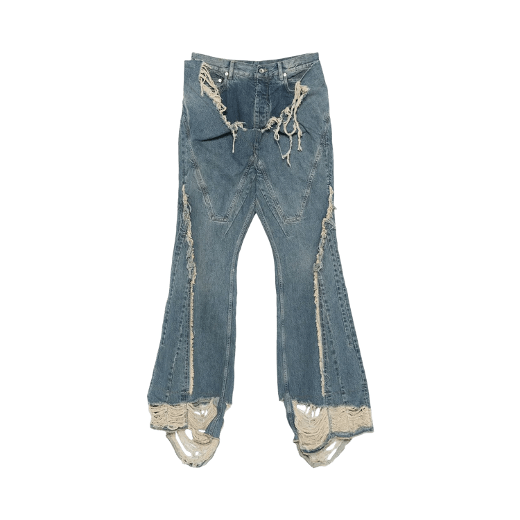 Rick Owens DRKSHDW Pantaloni In Denim Slive Bootcut Pant "Washed Indigo"