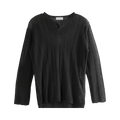 Yohji Yamamoto Pour Homme Henry Neck Pullover Top "Black"