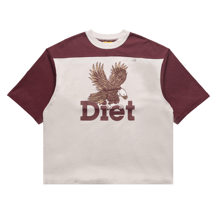 Diet Starts Monday Eagle Yoke Tee "Maroon/Antique White"