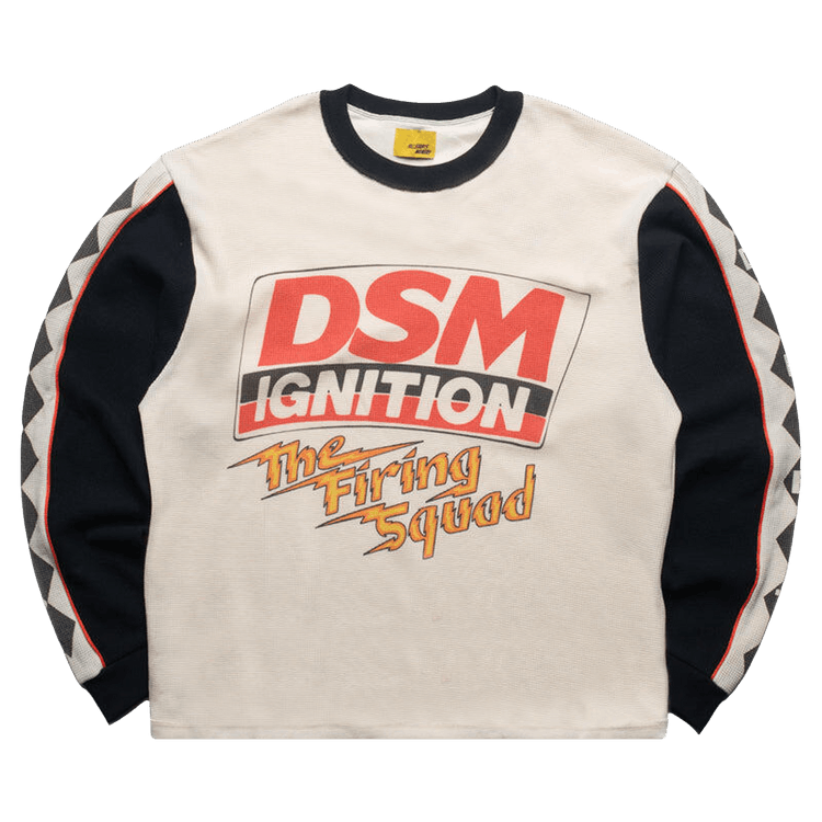 Diet Starts Monday Ignition Waffle Long-Sleeve "Antique White/Black"