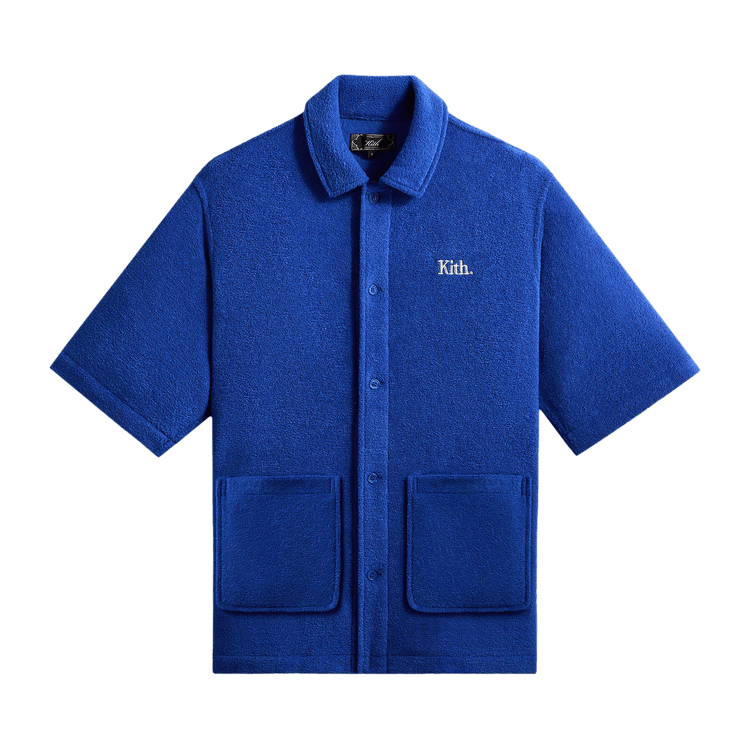 Kith Towel Boucle Boxy Collared Overshirt "Cyclone"