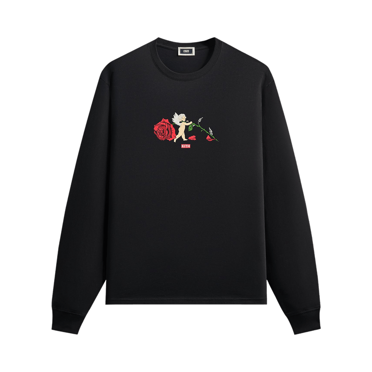 Kith Cupid Rose Long Sleeve Tee "Black"