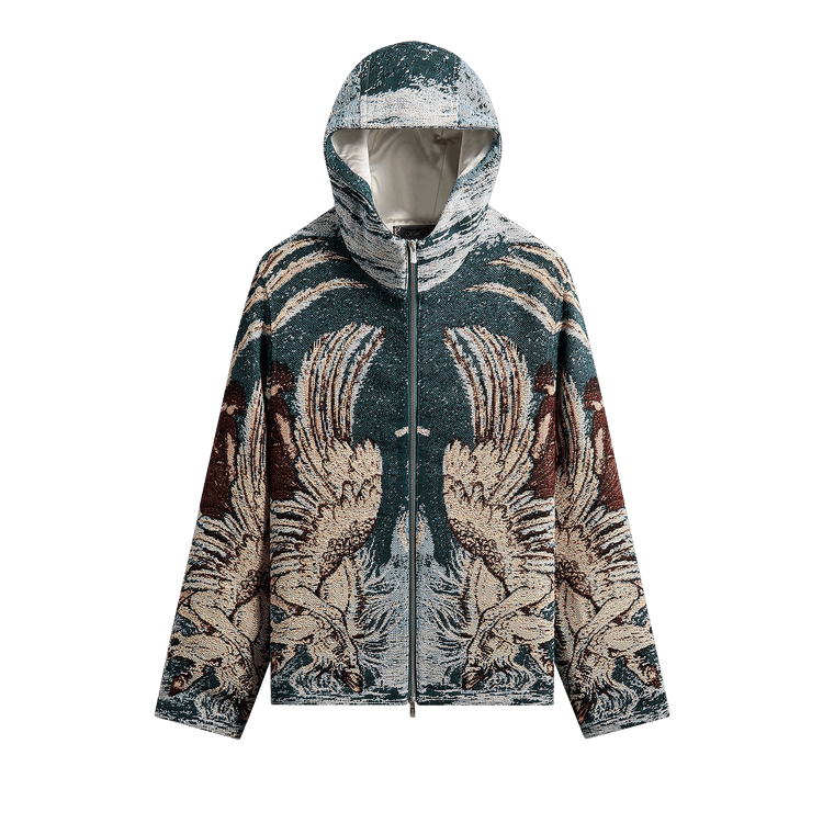 Kith Braden Tapestry Full Zip Hoodie "Waffle"