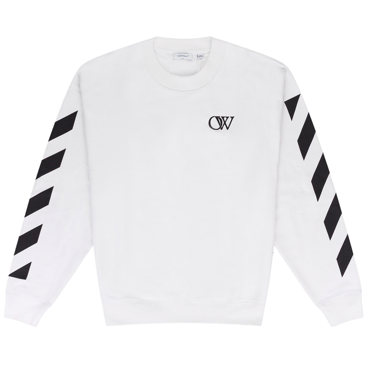 Off-White Diagonal Skate Crewneck "White/Black"