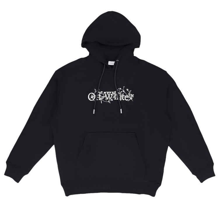 Off-White Bookish Flower Skate Hoodie "Black/White"