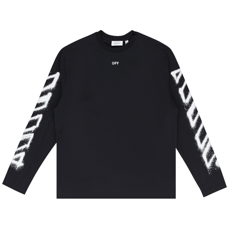 Off-White Spray Arrow Skate Long-Sleeve Tee "Black"
