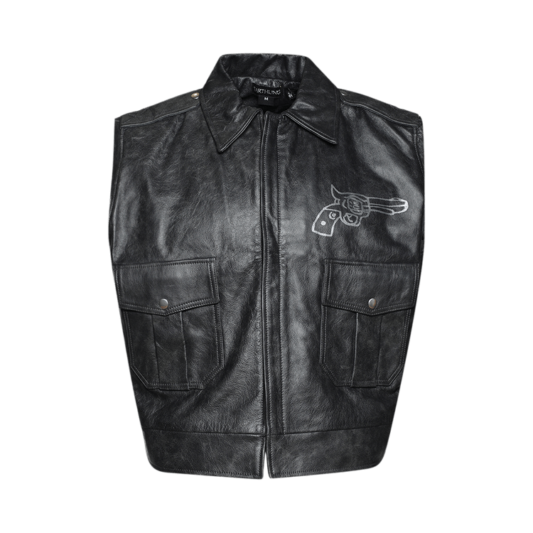 Earthling VIP Rage Leather Vest "Black"