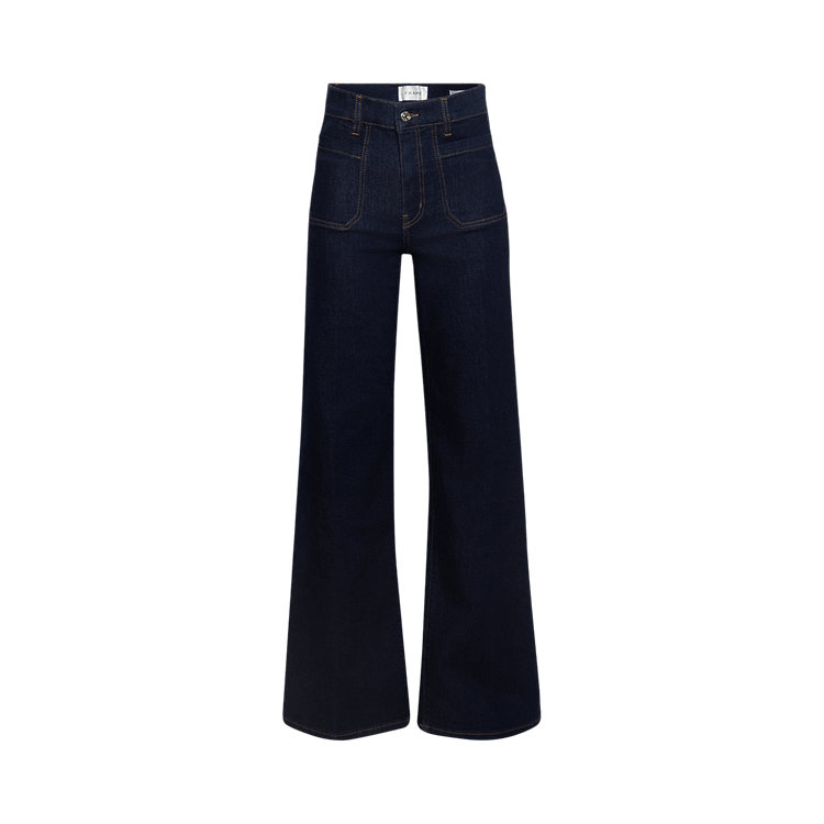 FRAME Denim Le Slim Palazzo Modernist Pocket "Rinse"