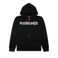 Pleasures Zine Zip Hoodie "Black"