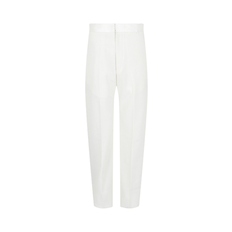 Givenchy High-Waisted Wool Trousers "White"