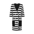 Ferragamo Double-Breasted Striped-Print Dress "White"