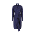 Ferragamo Pinstriped Shirt Dress "Bone"